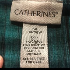 3 for $20 Catherines blue and green tunic size 5X